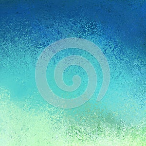 Abstract green blue and white smeared paint background design with lots of old distressed vintage grunge texture photo