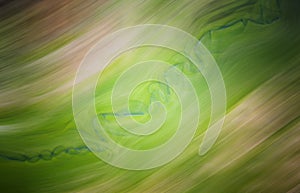 Abstract green blur texture. Blurred veins water stream backdrop with a smoke style. Smooth motion illustration for your graphic