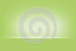 Abstract green blurred smooth background color gradient wall can