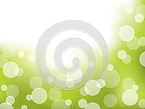 Abstract green brochure design with bubbles