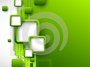 Abstract green brochure