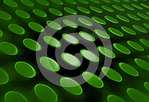 Abstract Green Buttons background