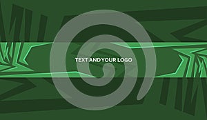 Abstraktní zelený kanál reklamní formát primárně určen pro použití na webových stránkách šablona 