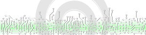 Abstract green circuit board electronic template