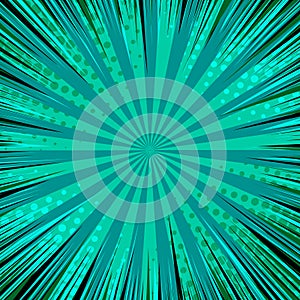 Abstract green comic background