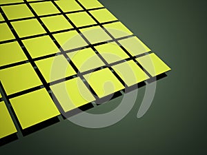 Abstract green cubes background