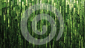 Abstract Green Digital Rain Background