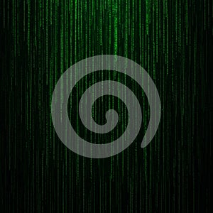 Abstract Green Digital Rain Background