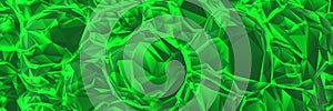 Abstract green emeral crystal background