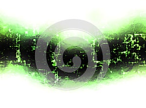 Abstract green energy banner