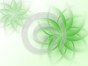 Abstract green flora pattern