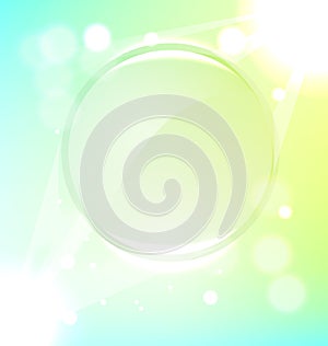 Abstract green frame background