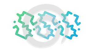 Abstract Green Geometric Pattern Vector, Modern Tech Background, vector design Generative AI