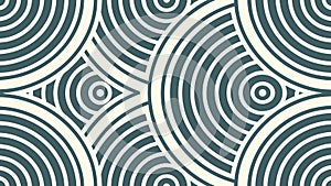 Abstract Green Geometric Wave Pattern Design, vector design Generative AI