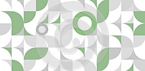 abstract green gray round, geometric leaf background, retro styled pattern, traditional concept