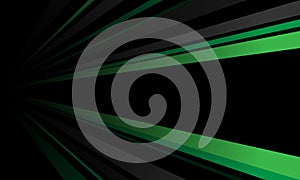 Abstract green grey line zoom speed on black design modern futuristic background vector