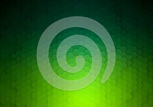 Abstract Green Hexagon Pattern Background with Geometric Texture