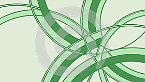 Abstract green intersecting wavy lines, dynamic background, vector design Generative AI
