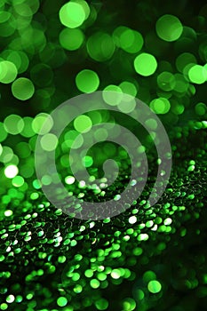 Abstract green light bokeh blur ideal for enhancing artistic background design projects