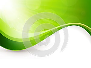 Abstract green light burst background