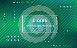Abstract green liquid background