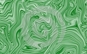 Abstract Green Liquid Marble Swirl texture Background