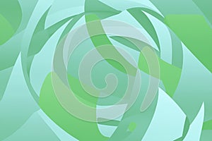 abstract green minimal shapes