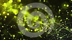 Abstract Green Network Background: Data Plexus, Technology Concept