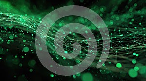 Abstract network creating digital data connection and technology concept