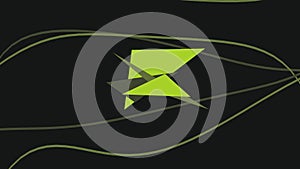 Abstract green pattern background with random object