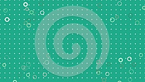 Abstract green pattern background with random object