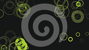 Abstract green pattern background with random object