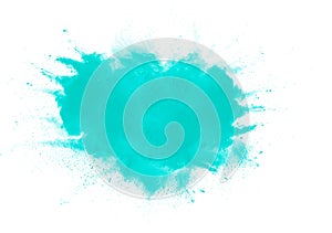 Abstract green powder photo
