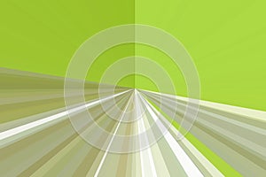 Abstract green rays background. Colorful stripes beam pattern. Stylish illustration modern trend colors.
