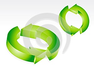 Abstract green recyle icon