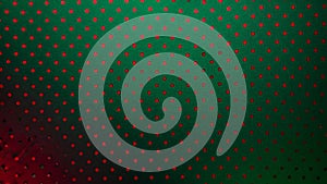 Abstract green and red dot pattern background with subtle lighting and texture