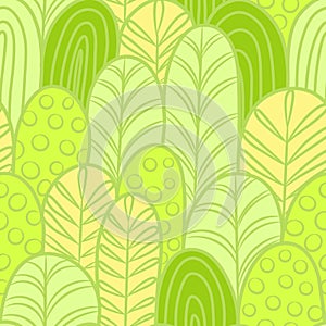 Abstract green seamless pattern photo