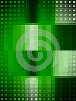 Abstract green square background