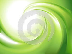 Abstract green swirl