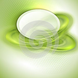 Abstract green swirl background