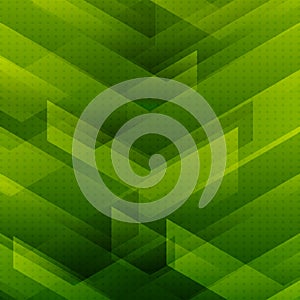 Abstract green tech background with big arrows sign digital and stripes technology concept