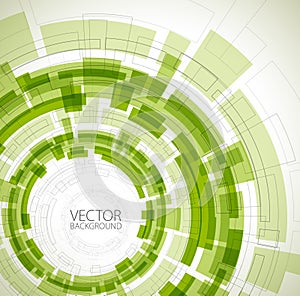 Abstract green technical background