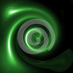 Abstract green twirl