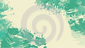 Abstract green watercolor background.Hand painted watercolor. vector