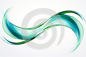 abstract green wave vector background