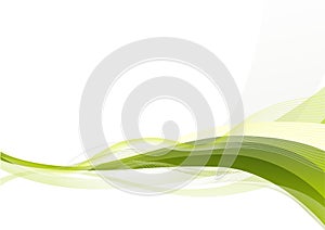 Abstract green waves background