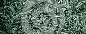 Abstract green waves flow in mesmerizing patterns for dynamic designs
