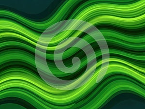 Abstract green wavy pattern background