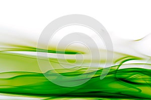 Abstract green and white background