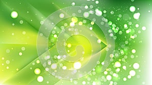 Abstract Green and White Blurry Lights Background Design